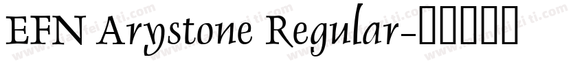 EFN Arystone Regular字体转换